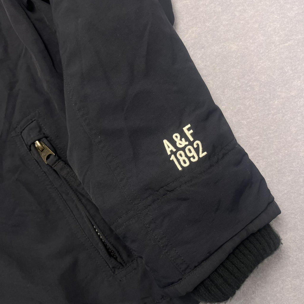 Vintage Abercrombie & Fitch Navy Blue Full Zip Heavyweight Puffer Jacket Large