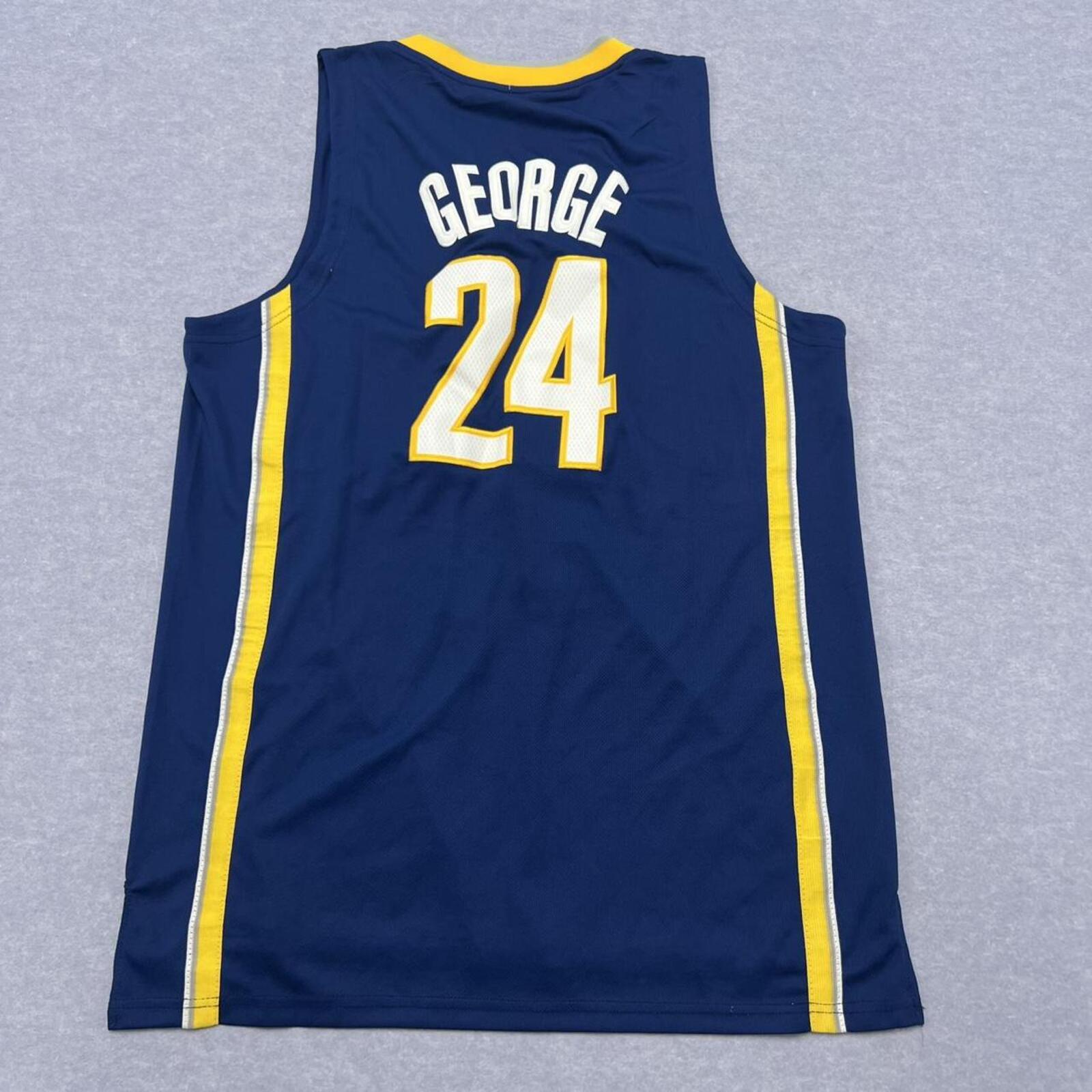 Adidas Indiana Pacers Paul George #24 NBA Swingman Jersey Navy Medium