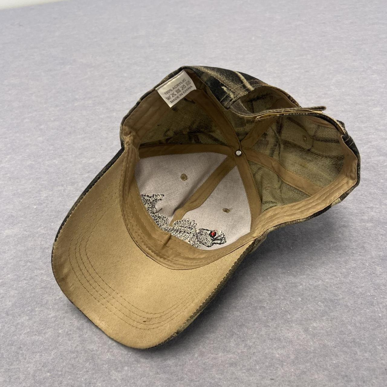Vintage Camouflage Outdoor Hunting Cap Camo AOP Fish Bones Skeleton Adjustable