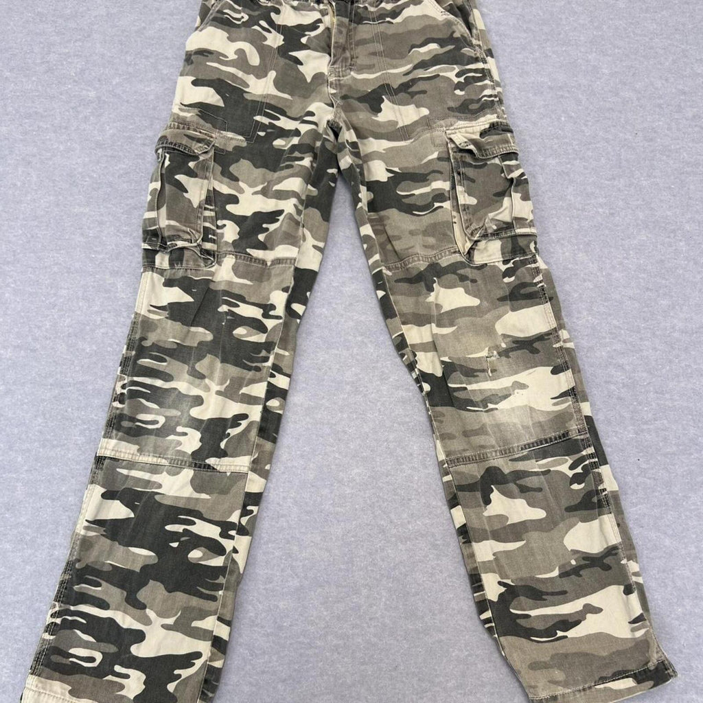 Vintage Tilt Girls Youth Size 14 Camouflage Cargo Utility Pants Y2K Streetwear
