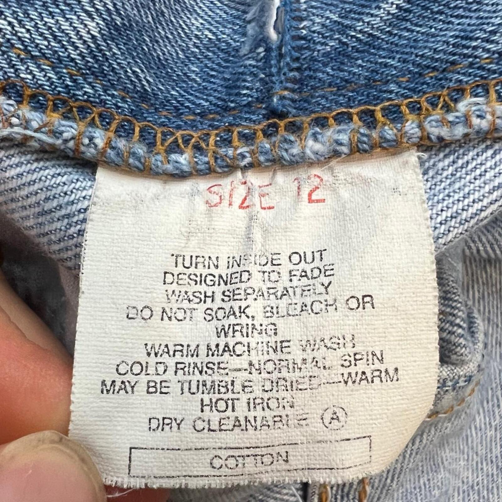 Vintage 1990 Levi's 501 Jeans Light Wash Straight Leg Denim Womens Size 12 W28”