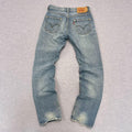 Vintage Levi’s 501 Y2K Light Wash Denim Jeans Button Fly W29 L32 Made In 2000