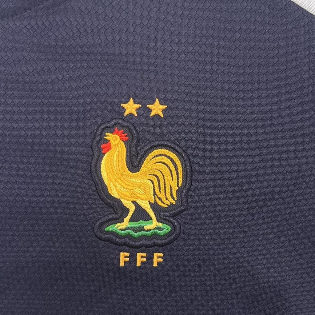 Nike France FFF National Team Strike Dri-Fit Slim Fit Training Jersey Navy Large