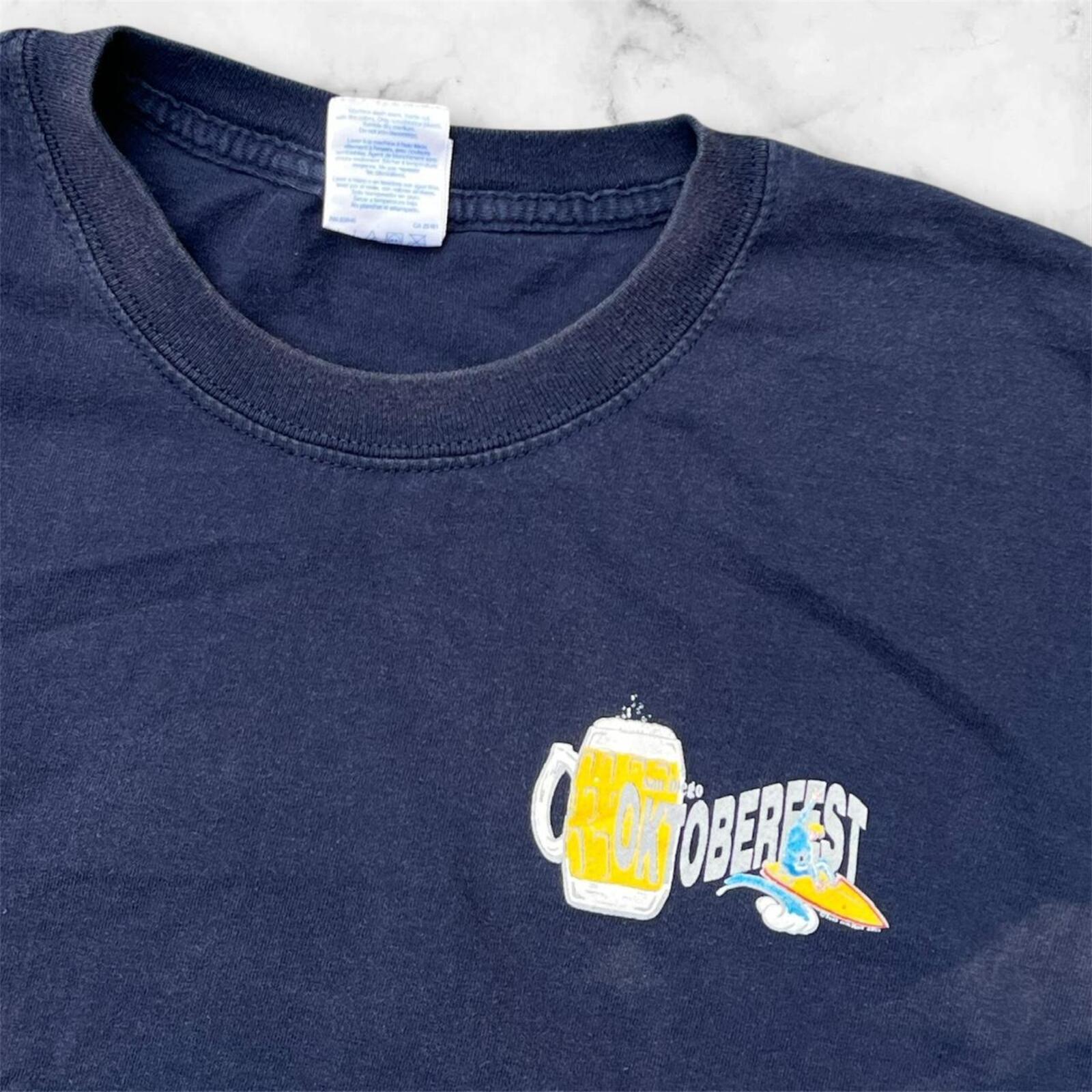 Vintage 90s Oktoberfest San Diego Men’s Navy Graphic Octoberfest AOP T-Shirt XL