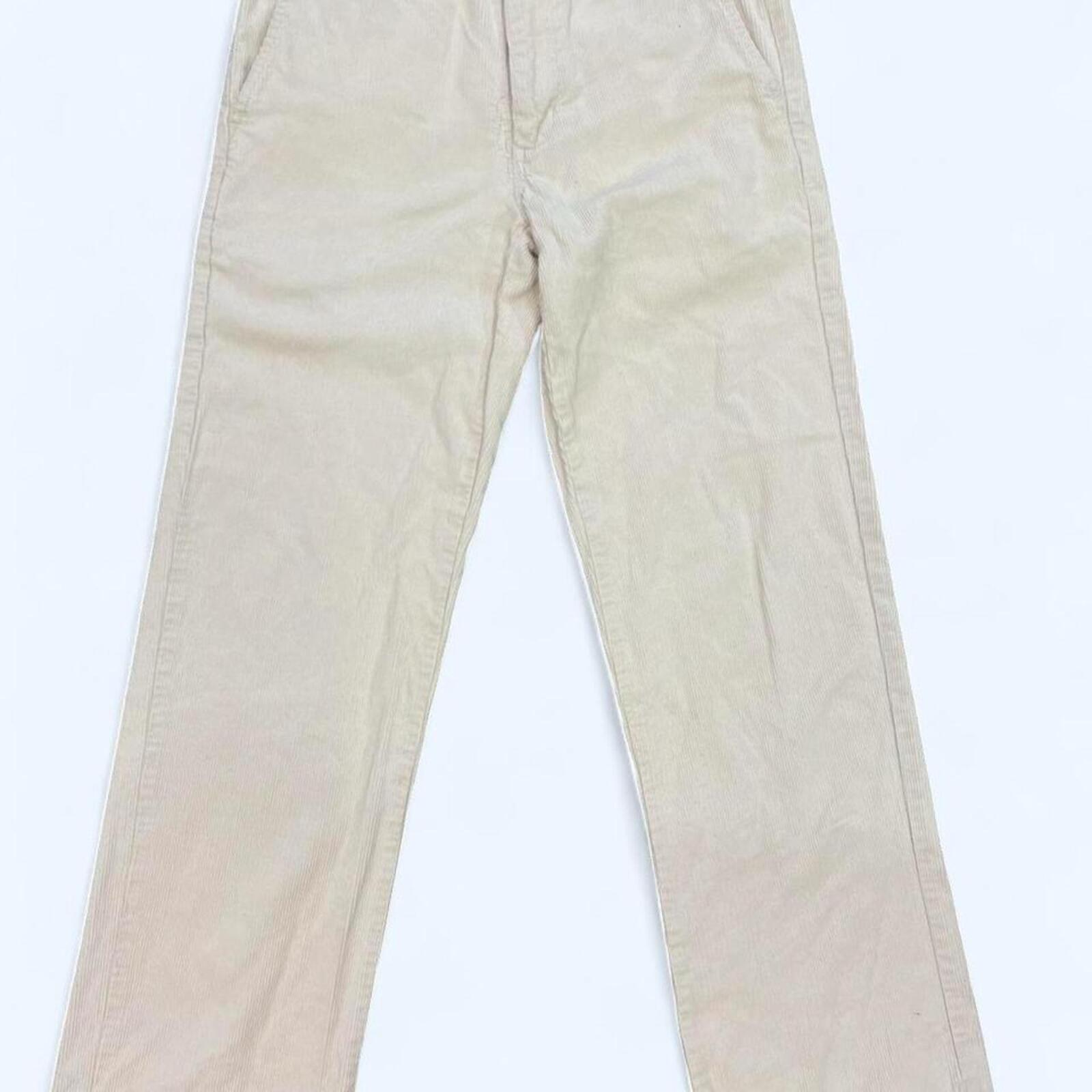 Dickies Men's Cream & White Corduroy Straight Leg 824 Trouser Pants Size 28