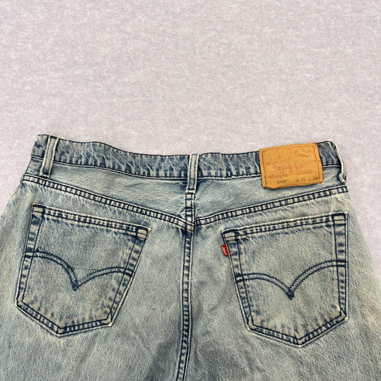 Vintage 1997 Levi's 508 Made In Australia Light Wash Button Fly Denim Jeans W36 L34