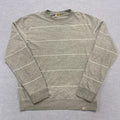 Vintage Carhartt Mellow Wire Stripe Grey & White Sweatshirt Streetwear Large