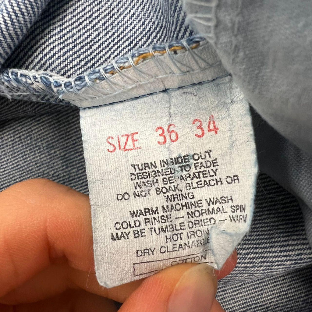 Vintage 2002 Levi's 512 Made In Australia Dark Wash Denim Straight Jeans W36 L34