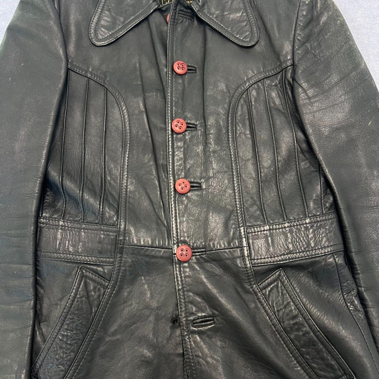 Vintage Radman Black Genuine Leather & Suede Motorcycle Style Jacket Size 38
