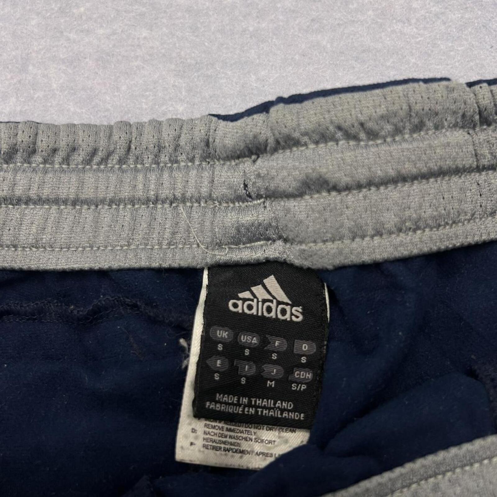Vintage Adidas Men's Navy Blue Striped Streetwear Track Pants Joggers Y2K Small