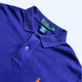 Vintage Polo Ralph Lauren Men's Purple Preppy Polo Size Small (Oversized Fit)
