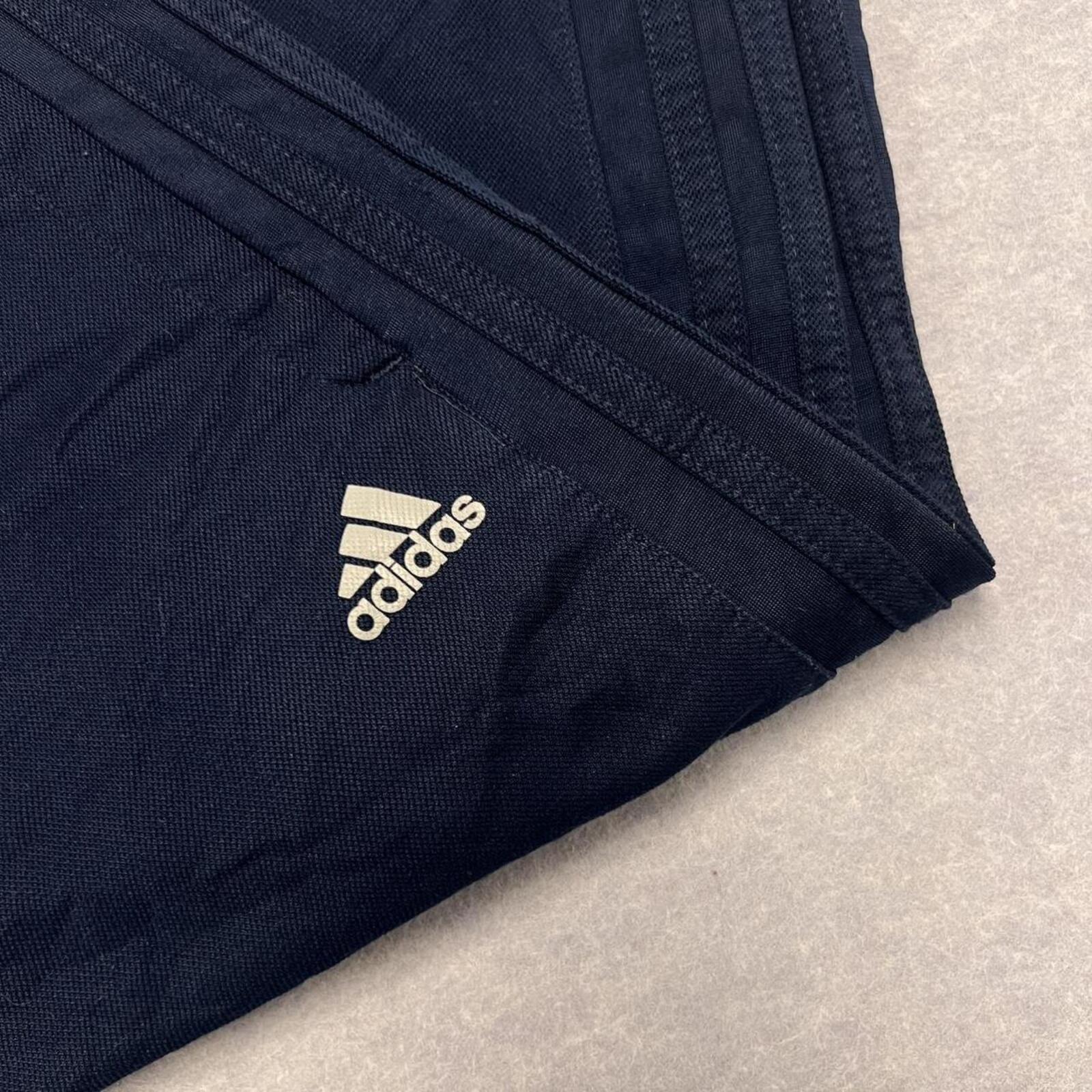 Vintage Adidas Men's Navy Blue Striped Streetwear Track Pants Joggers Y2K Small