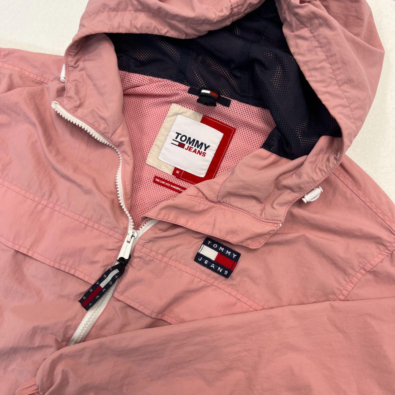 Vintage Tommy Hilfiger Tommy Jeans Pink Hooded "The Chicago Windbreaker " Medium