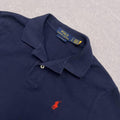 Polo Ralph Lauren Navy Blue Preppy Polo Shirt (Red Pony) Classic Fit Men's Small