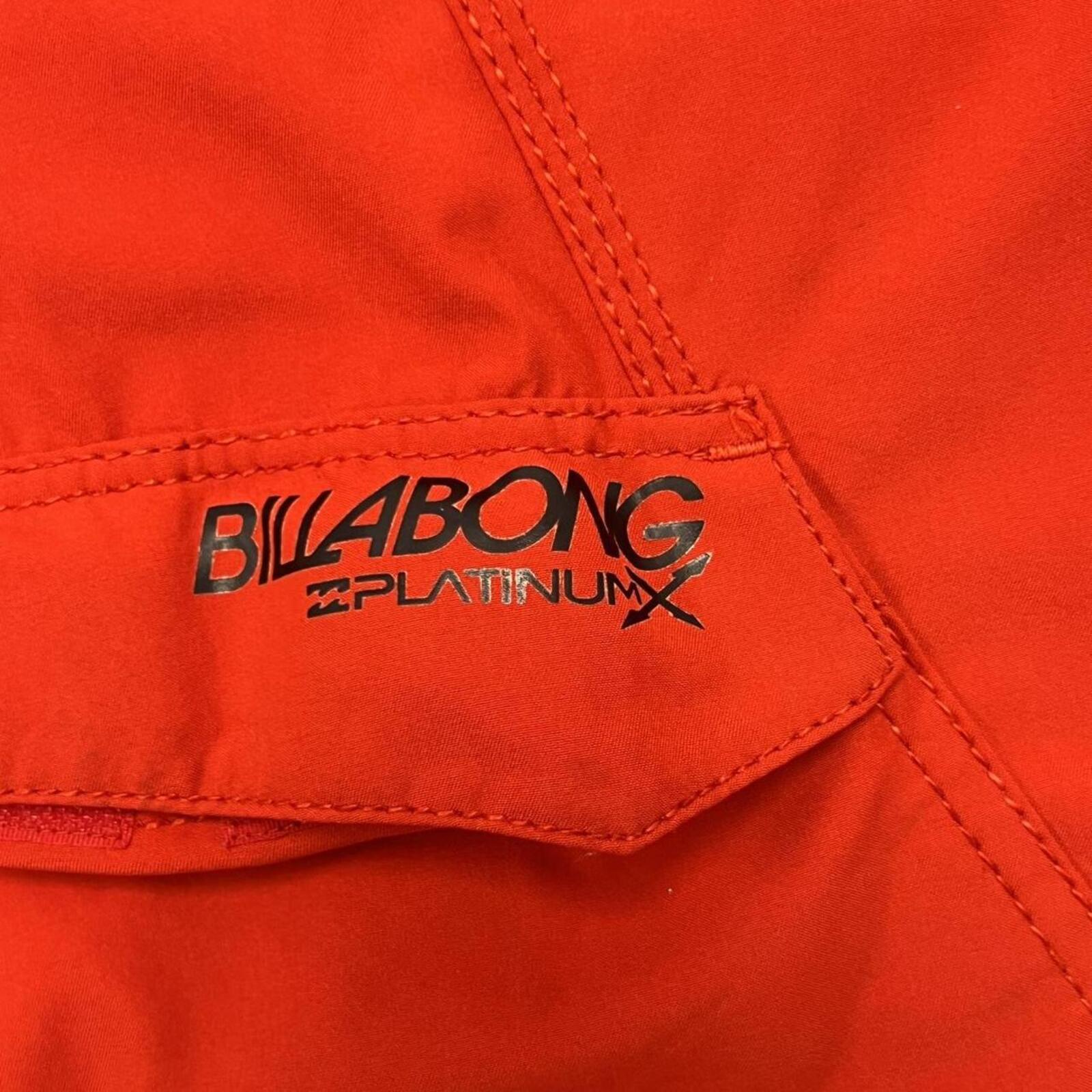 Billabong Surf Platinum X PX3 Red Board Shorts Men’s Y2K Size W38”