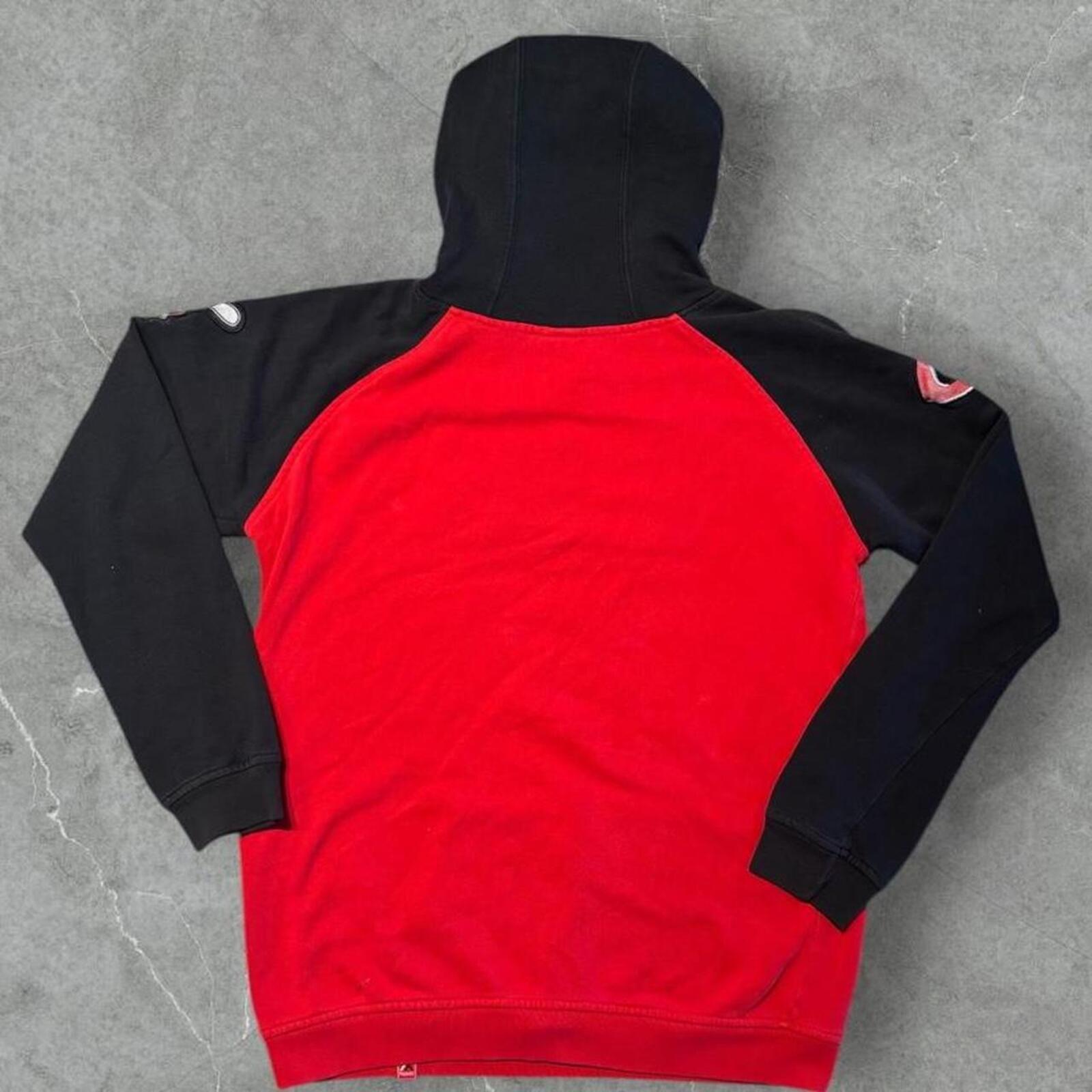 Vintage Majestic Cincinnati Reds Y2K Spell Out Baseball Hoodie Men’s S  -  Youth XL