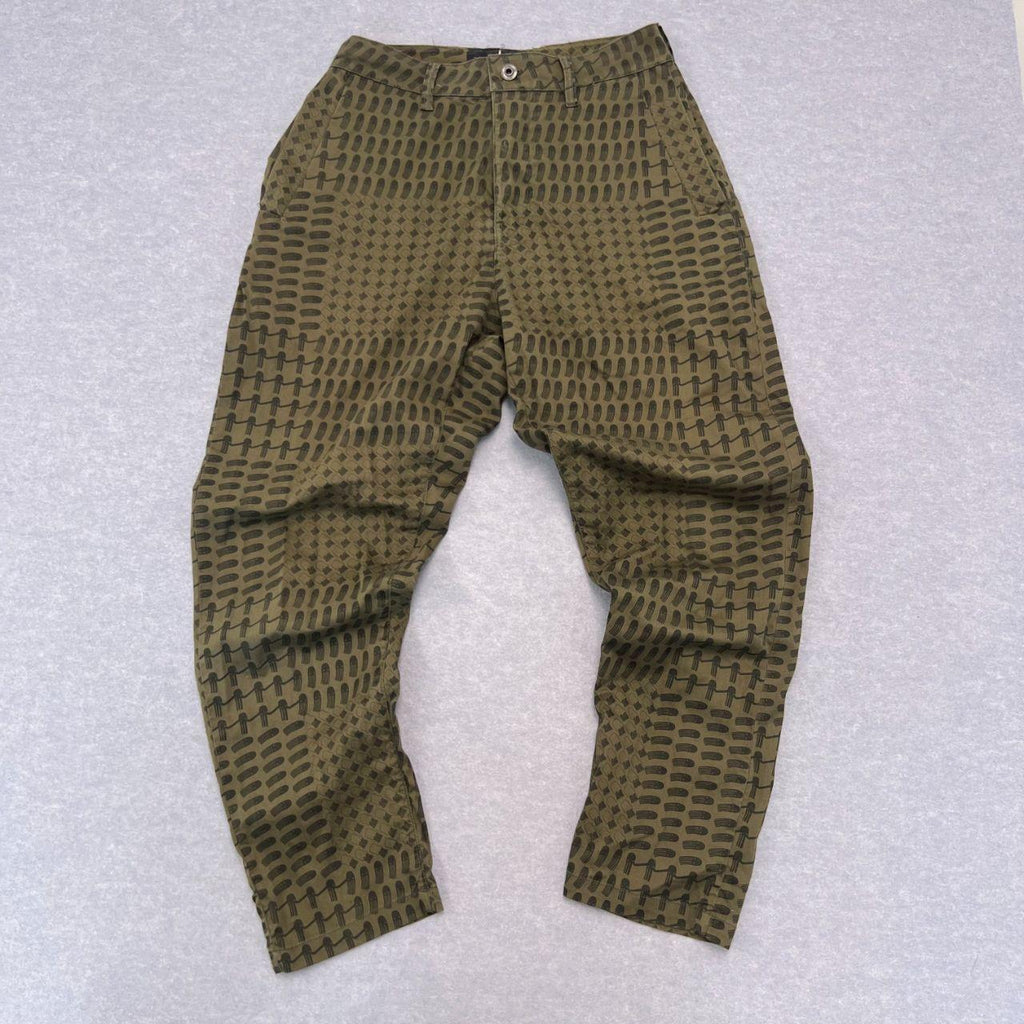 G-Star RAW x Pharrell Williams Bionic Yarn RAW For The Oceans Khaki AOP Squid Trousers Chino Pants W33 L32