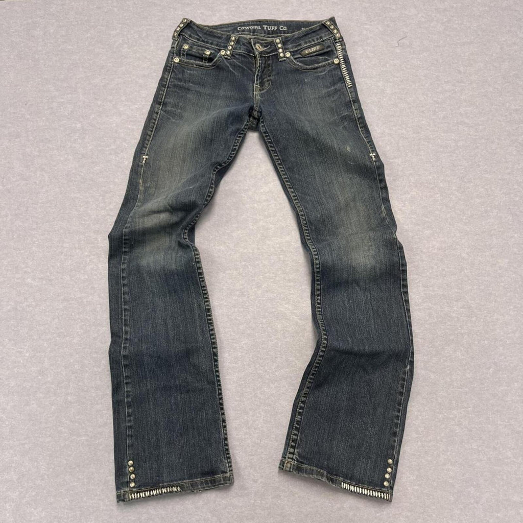 Vintage Cowgirl Tuff Chrome Gypsy Jeans Bootcut Embroidered Y2K Women’s W27 L35