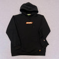 ICHPIG Streetwear Men's Black & Orange SpellOut Oversized Streetwear Hoodie XL