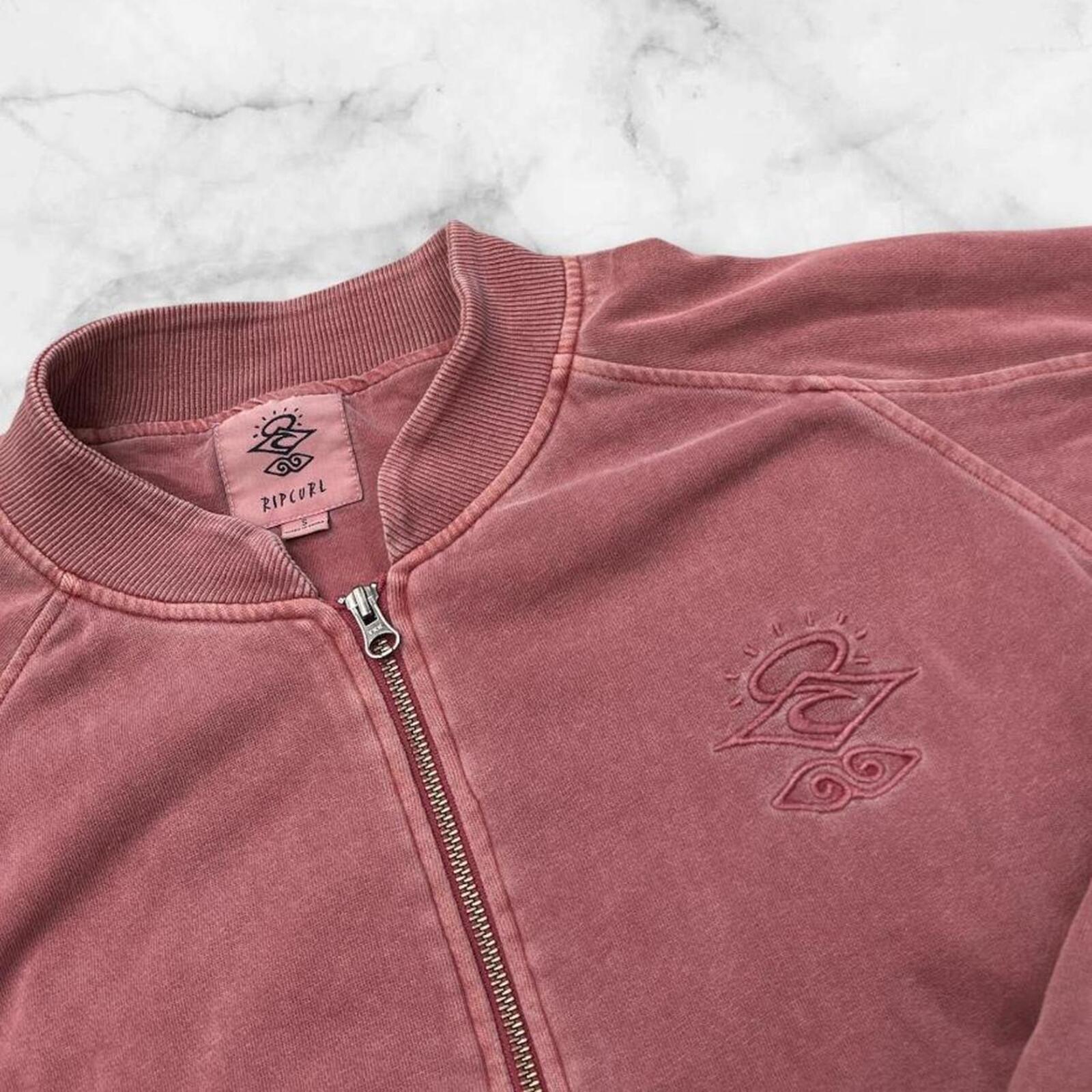 Vintage Rip Curl Surf Womens Pink Large Embroidered Heavyweight Y2K Jacket Small