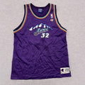 Vintage Champion NBA Utah Jazz Karl Malone No.32 Jersey Youth XL 18-20 / Men's S