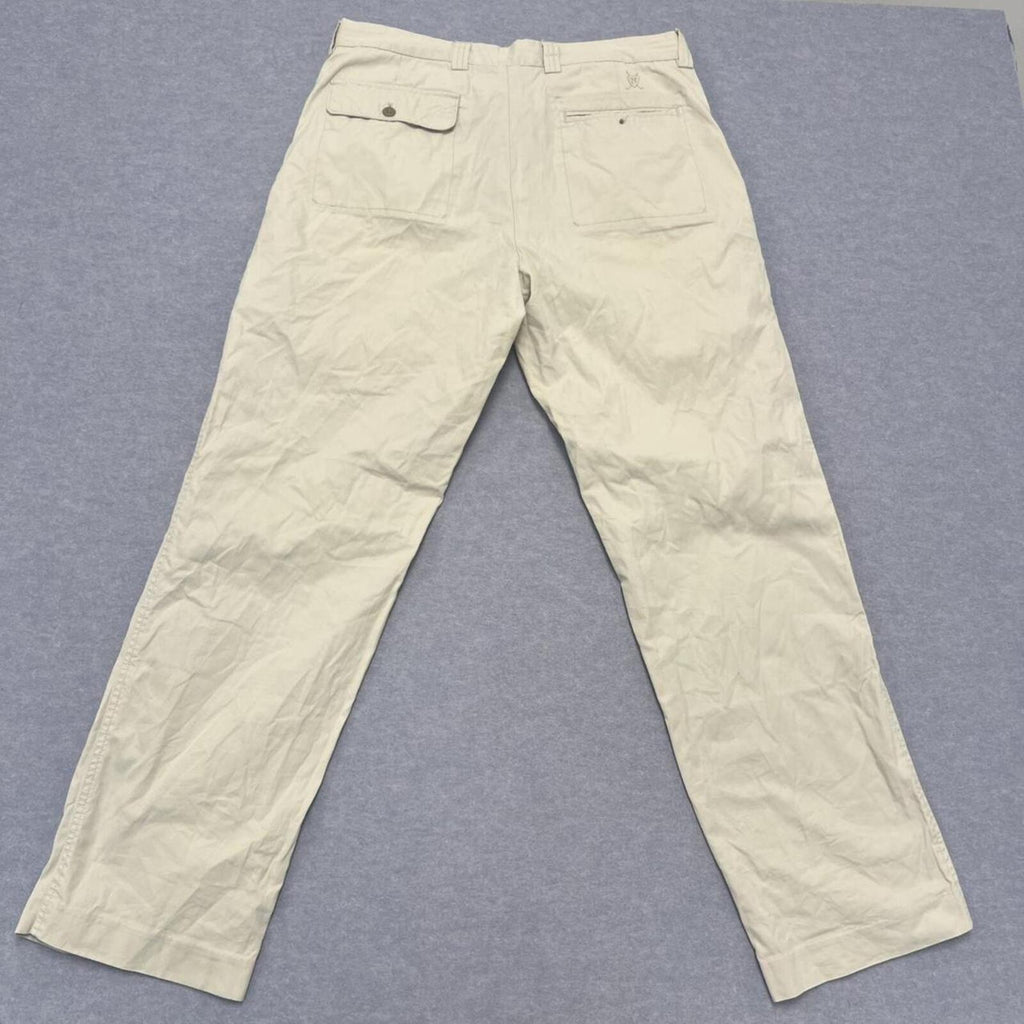 Vintage Nautica Golf Men's White Relaxed Fit Chino Pants Trousers W36 L33