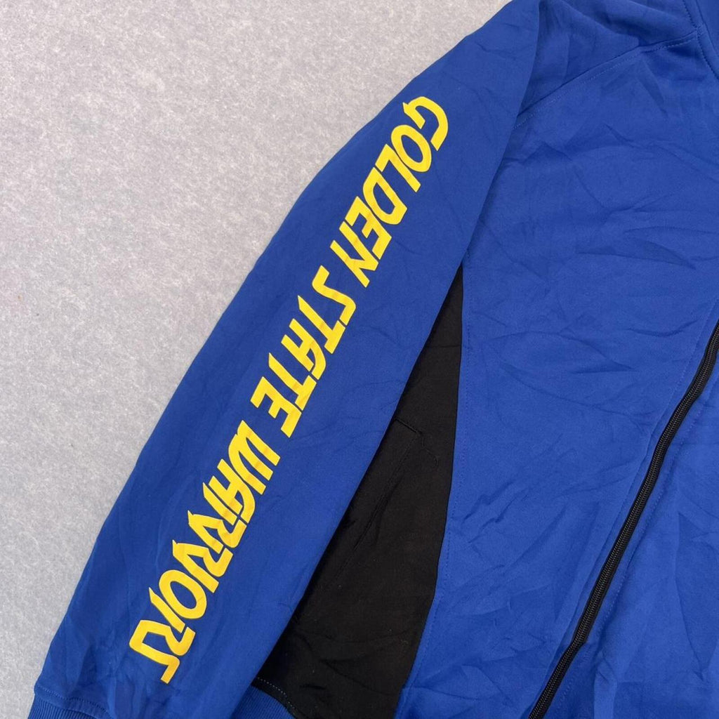 Golden State Warriors Official NBA Full Zip Hooded Warmup Track Jacket Sz XL