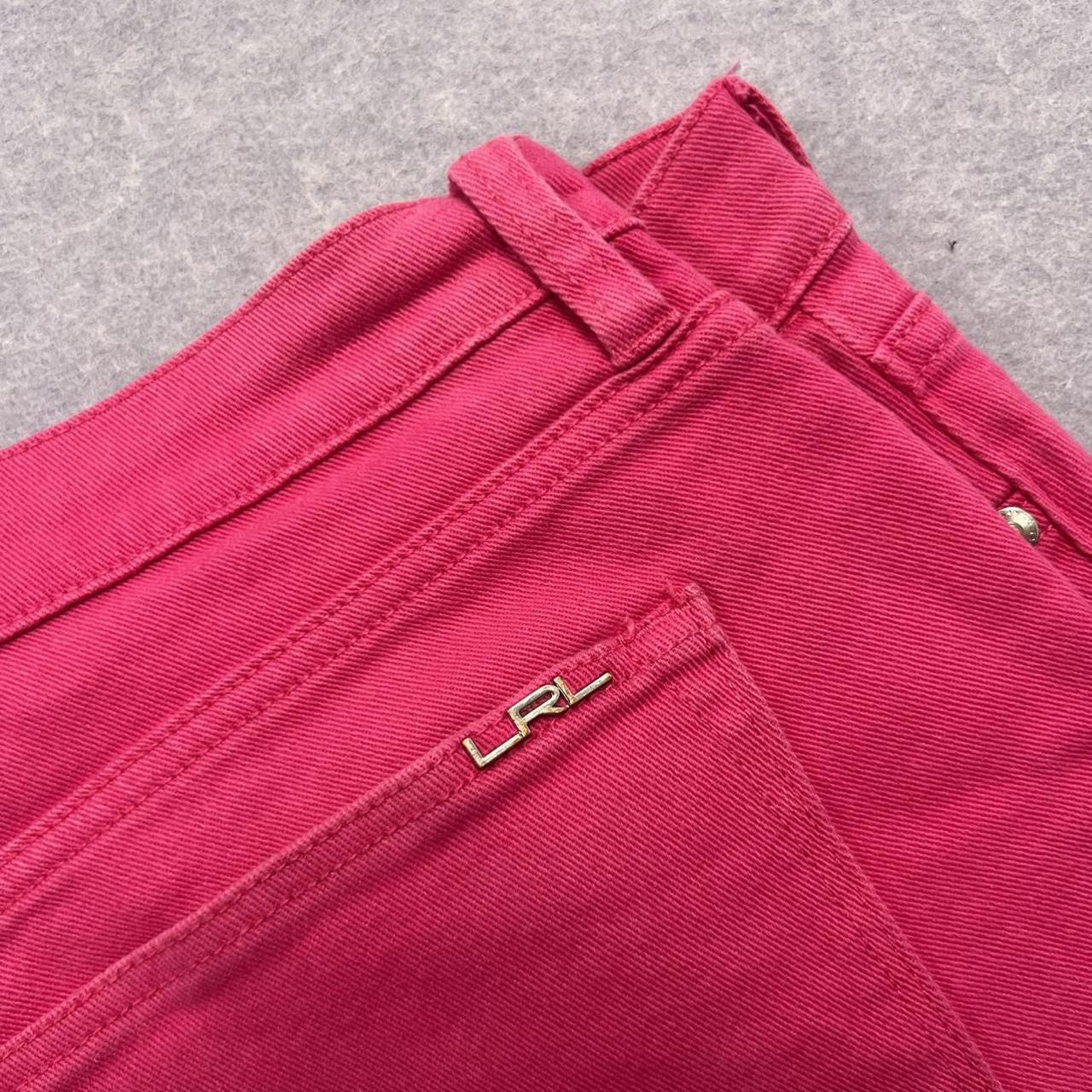 Vintage Lauren Ralph Lauren Pink Modern Straight Cropped Jeans Women’s Size 10