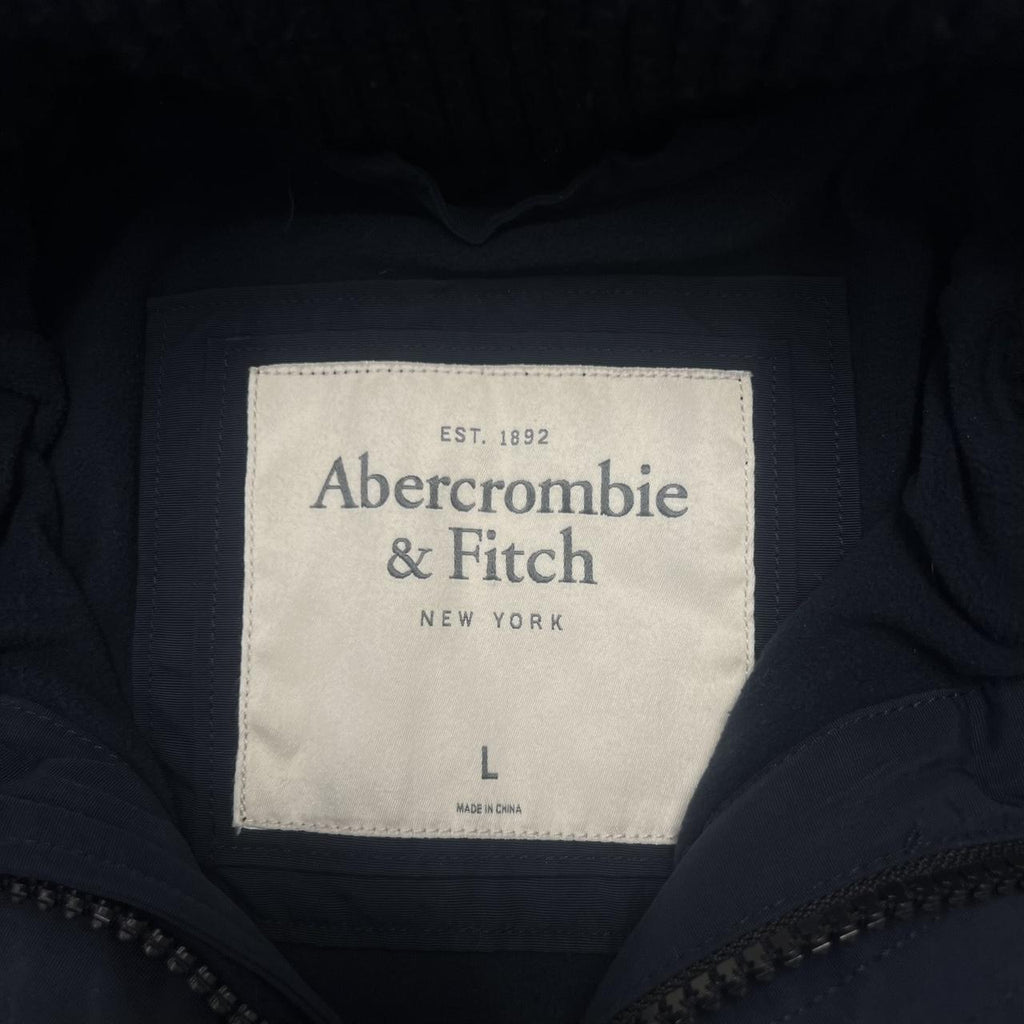 Vintage Abercrombie & Fitch Navy Blue Full Zip Heavyweight Puffer Jacket Large