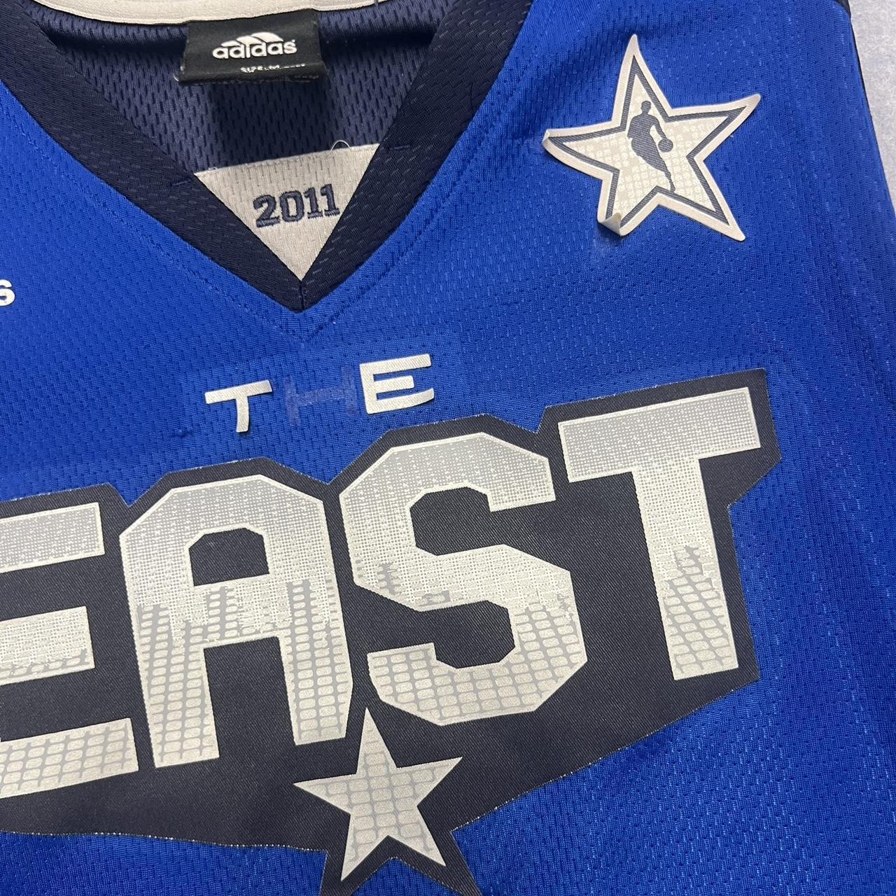 2011 Adidas NBA All-Star East Dwyane Wade No.3 Basketball Jersey Blue Medium