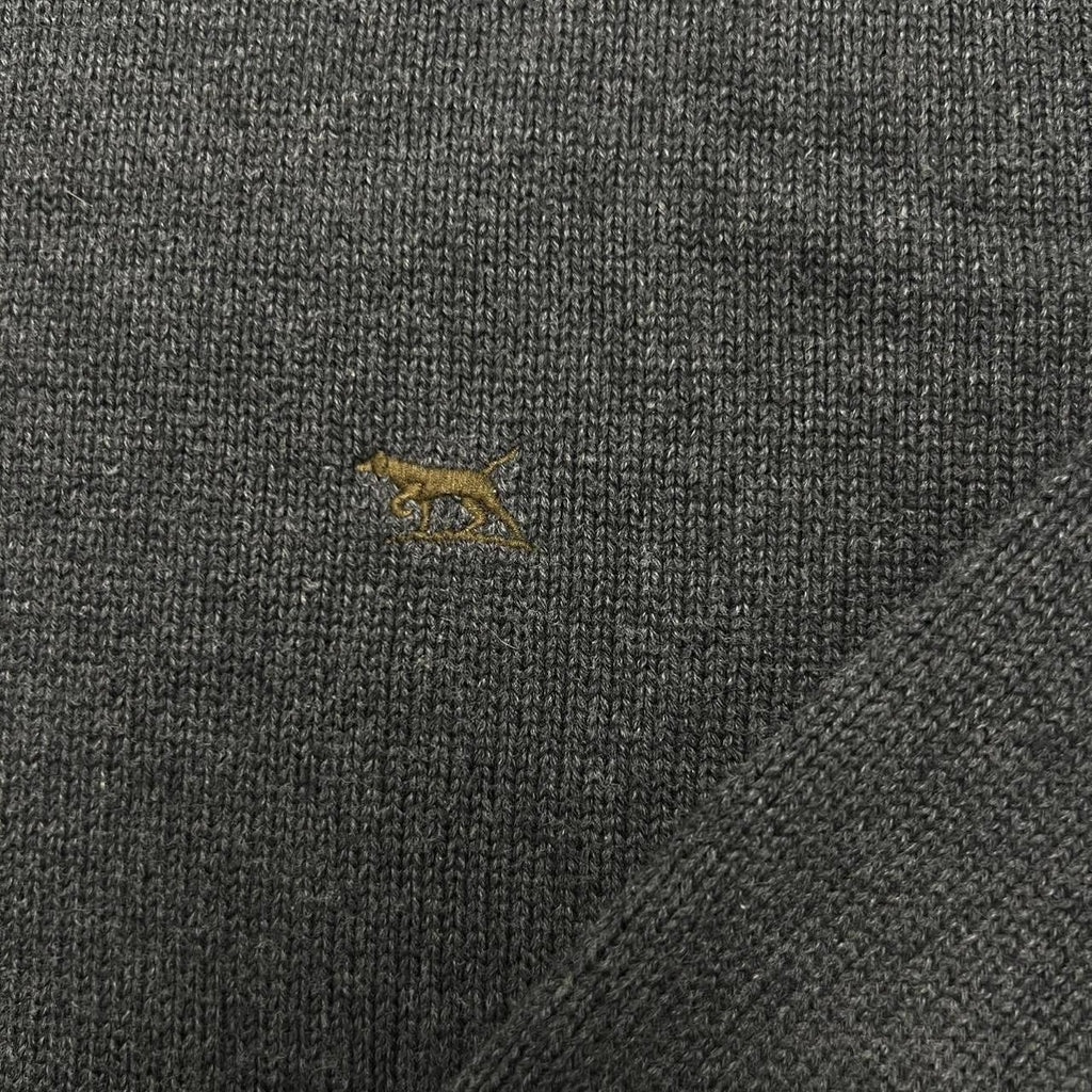 Vintage Rodd & Gunn Charcoal Grey Knit Sweater Jumper Preppy Old Money Large