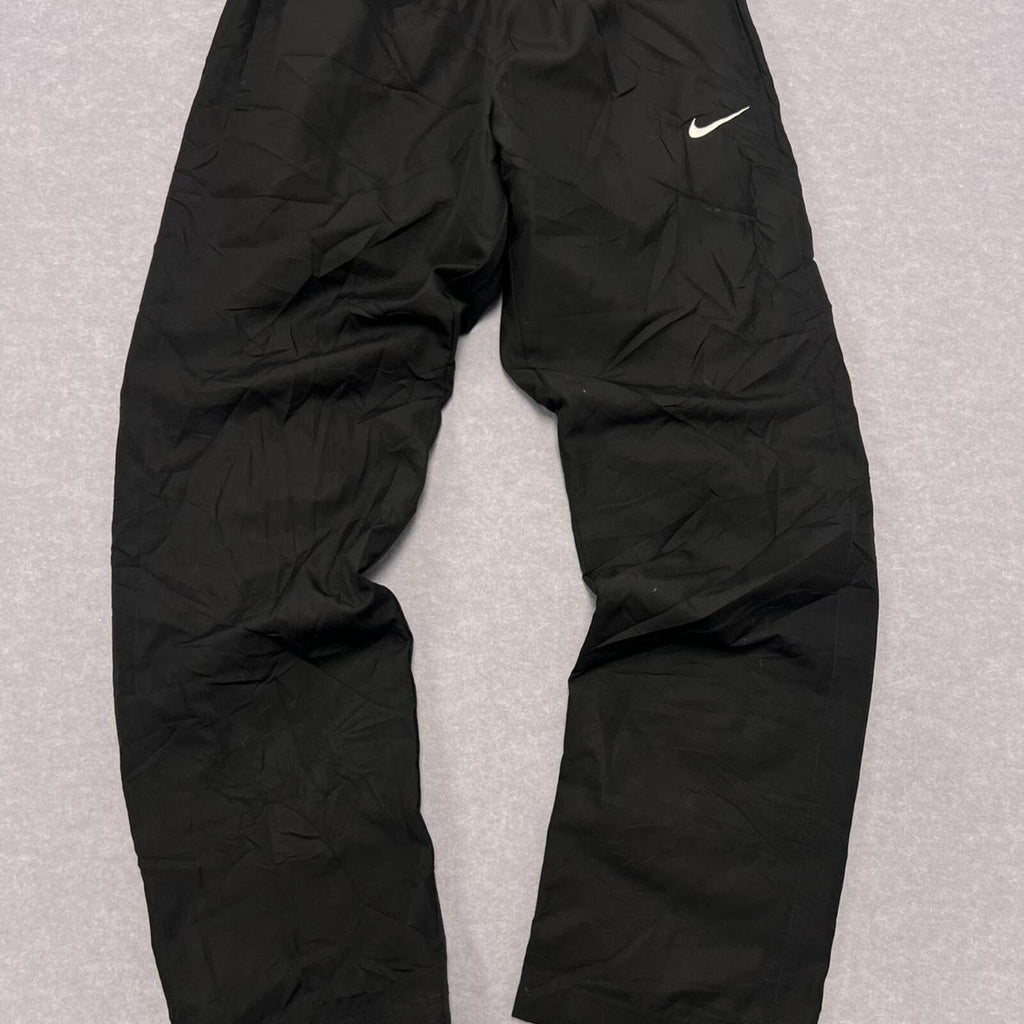 Vintage Nike Men's Black Baggy Streetwear Parachute Track Pants Y2K Small