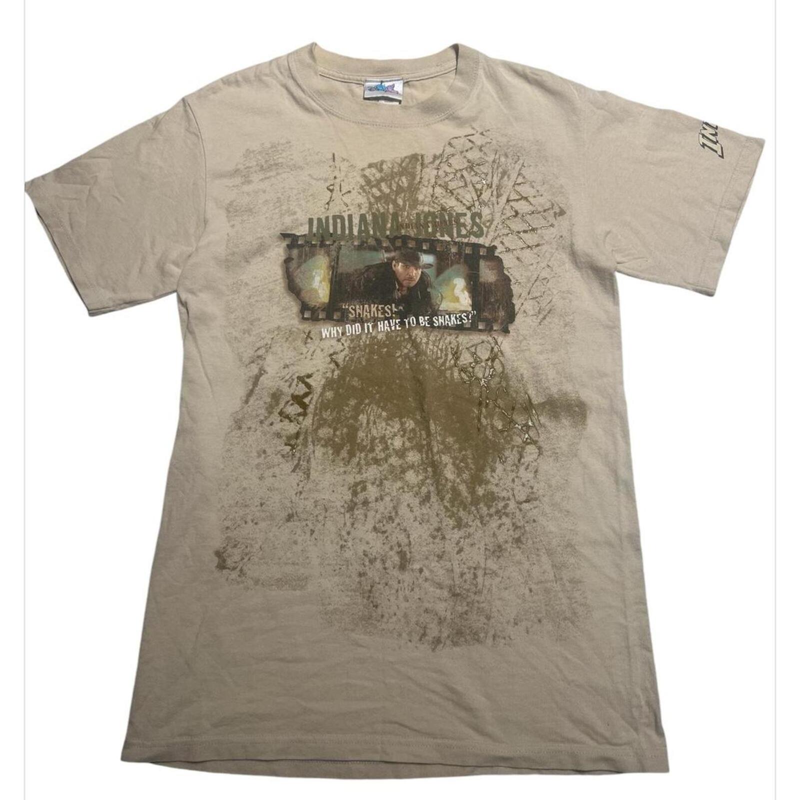 Vintage Men’s Disney Resort Indiana Jones SNAKES Graphic Print T-Shirt Size S