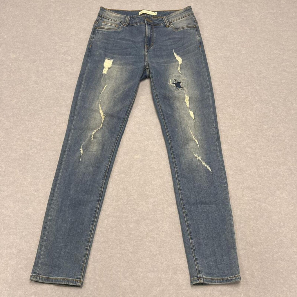 Vintage New London Jeans Womens Size 30 - Blue Denim distressed - star patch Y2K