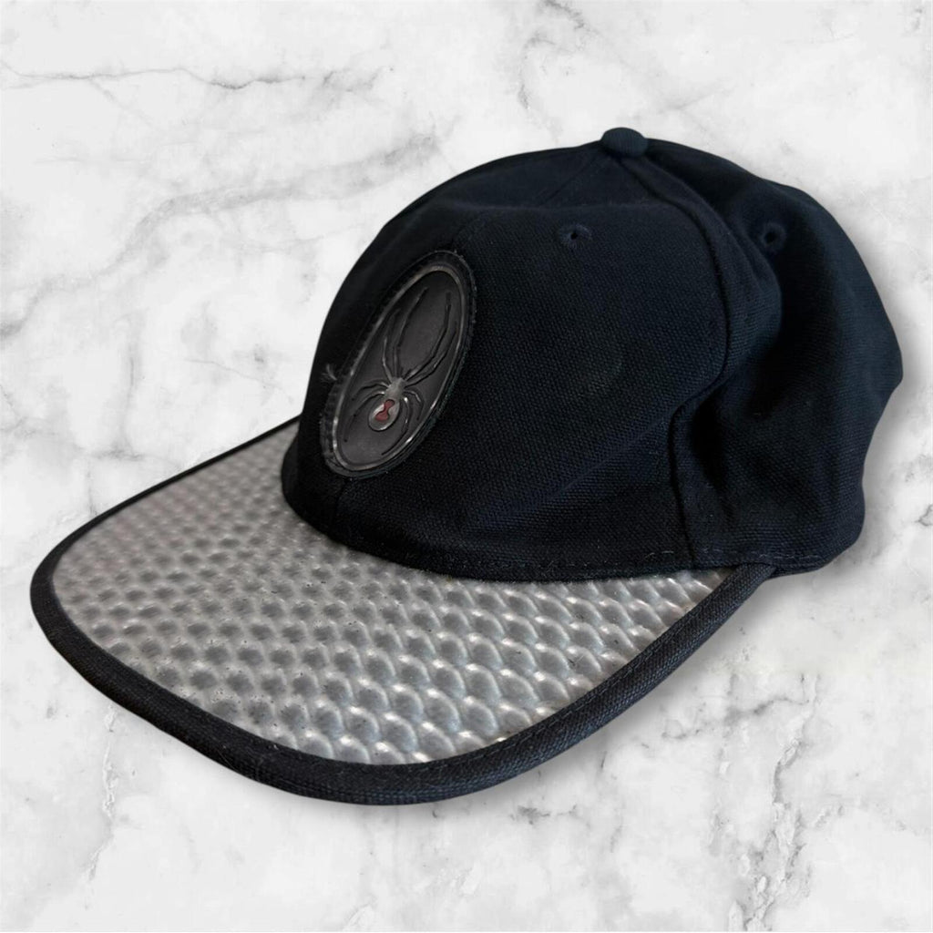 Vintage 90’s Spyder Tommy Moe Adults Black & Silver Streetwear Cap One Size
