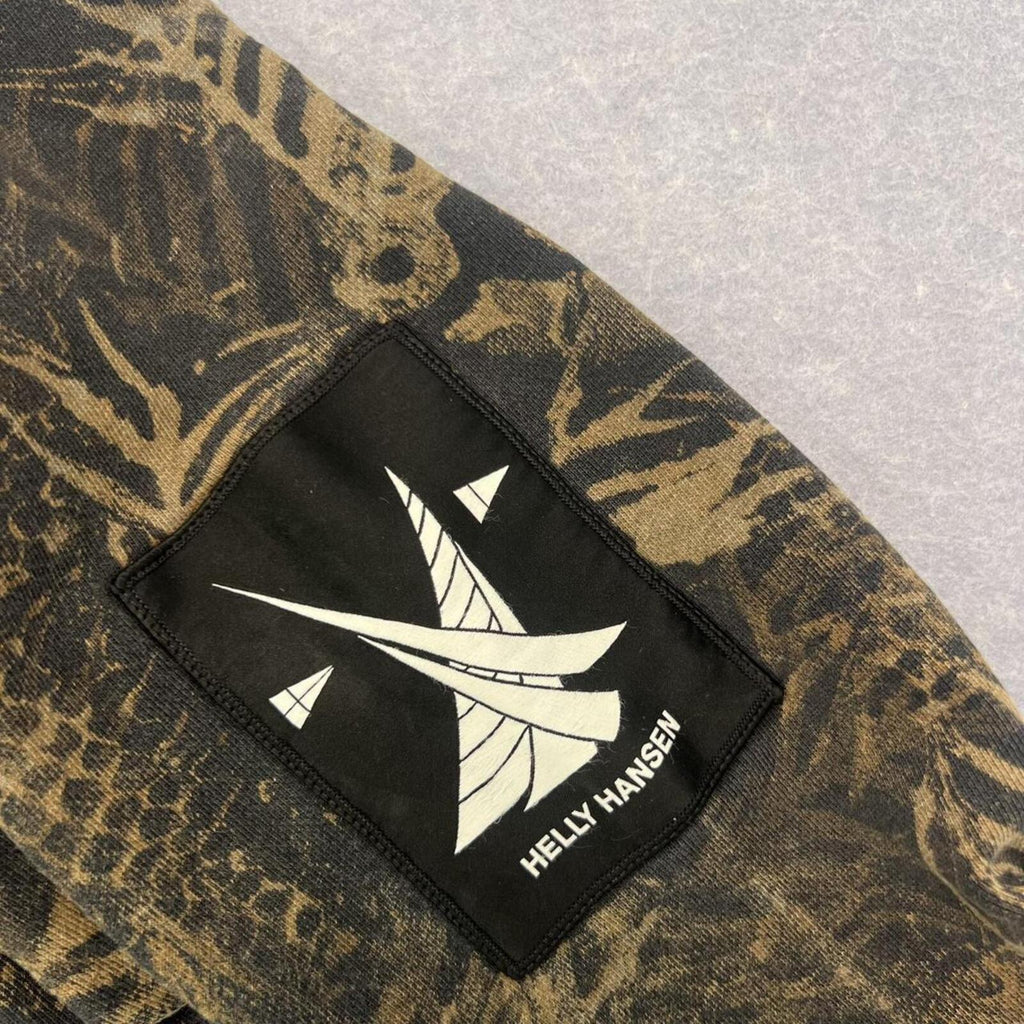 Helly Hansen Camouflage All-Over Print Realtree Style Pullover Hoodie Mens Large