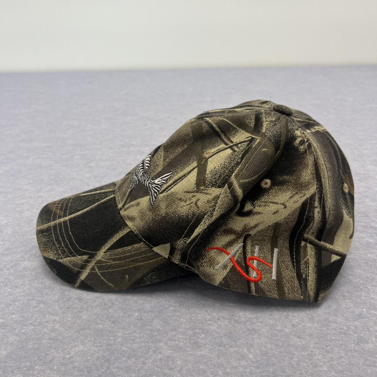 Vintage Camouflage Outdoor Hunting Cap Camo AOP Fish Bones Skeleton Adjustable
