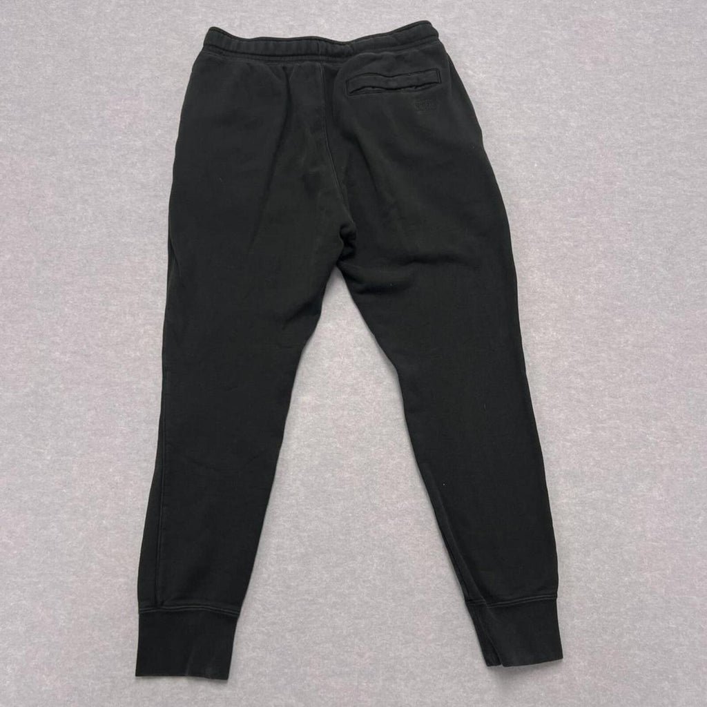 Nike Airmoji Black Zip Pocket Patch Streetwear Fleece Baggy Sweatpants Men's Medium