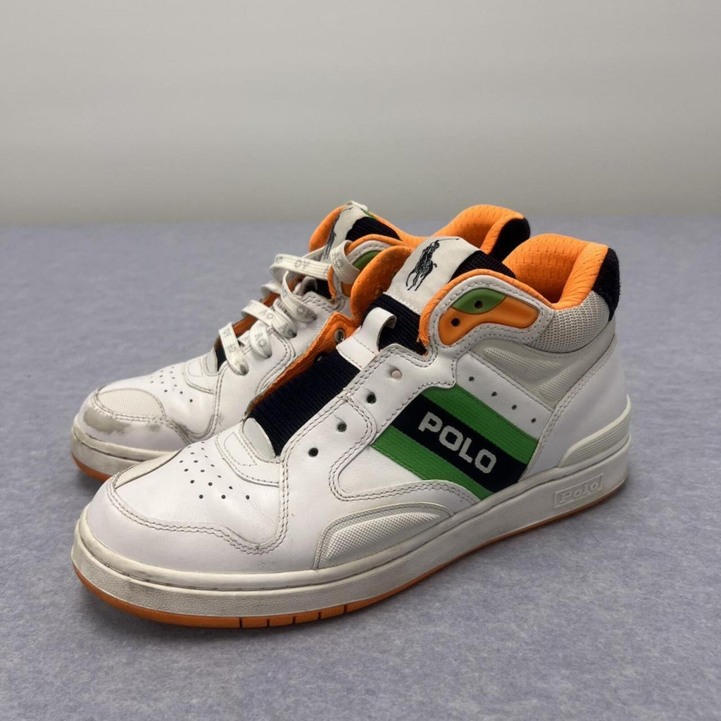 Polo Ralph Lauren Australian Open White & Navy Tennis Court Sport Sneakers US8.5 EU40