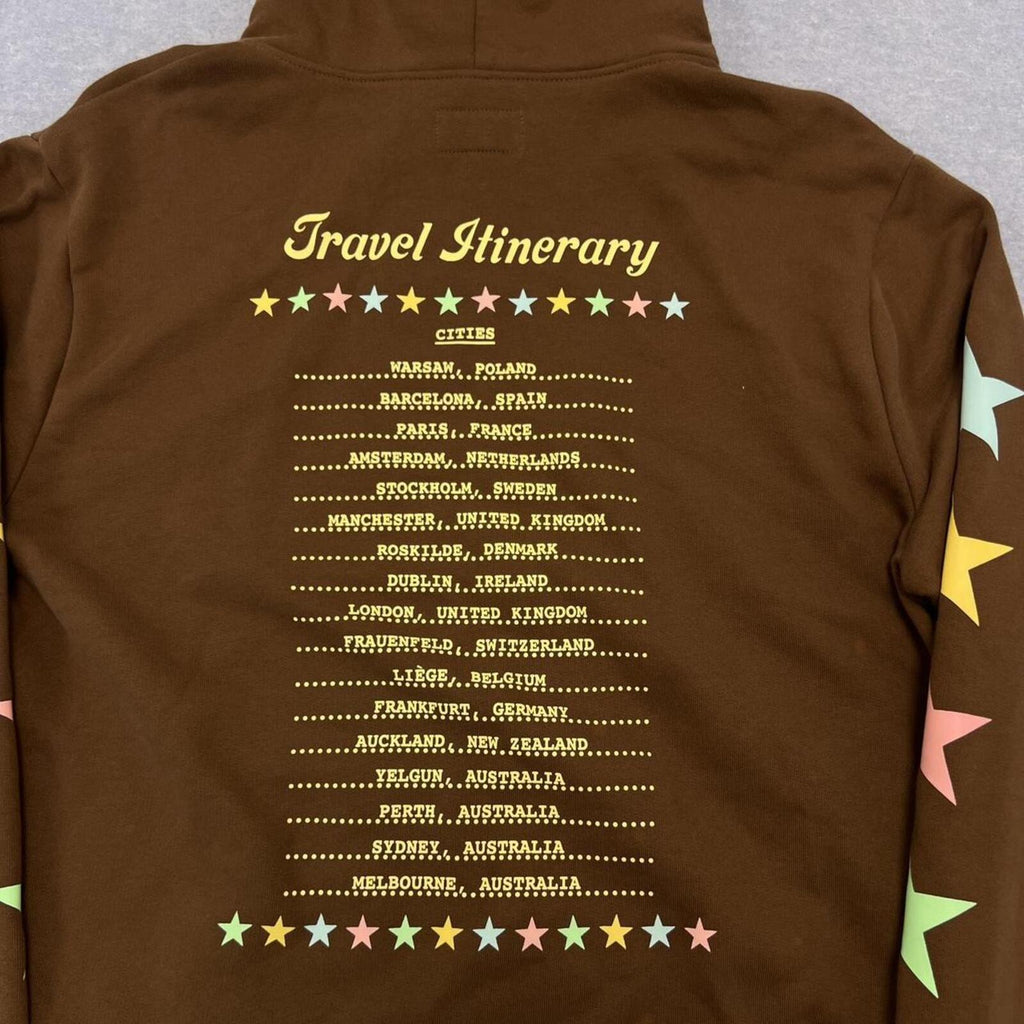 Tyler The Creator Call Me If You Get Lost Brown Star Concert Tour Hoodie Medium