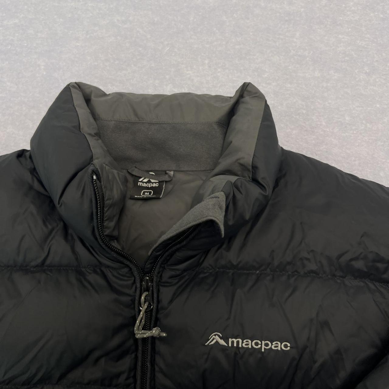 Vintage Macpac Black Duck Down Full Zip Winter Puffer Jacket Men’s Medium