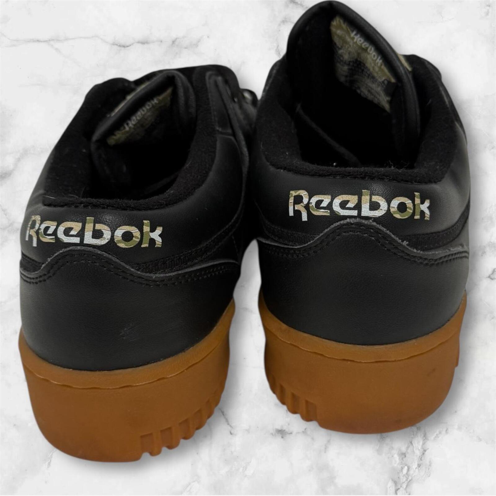 REEBOK Classic Workout Plus Black Carbon Gum Sole Sneakers / Shoes Men’s US8