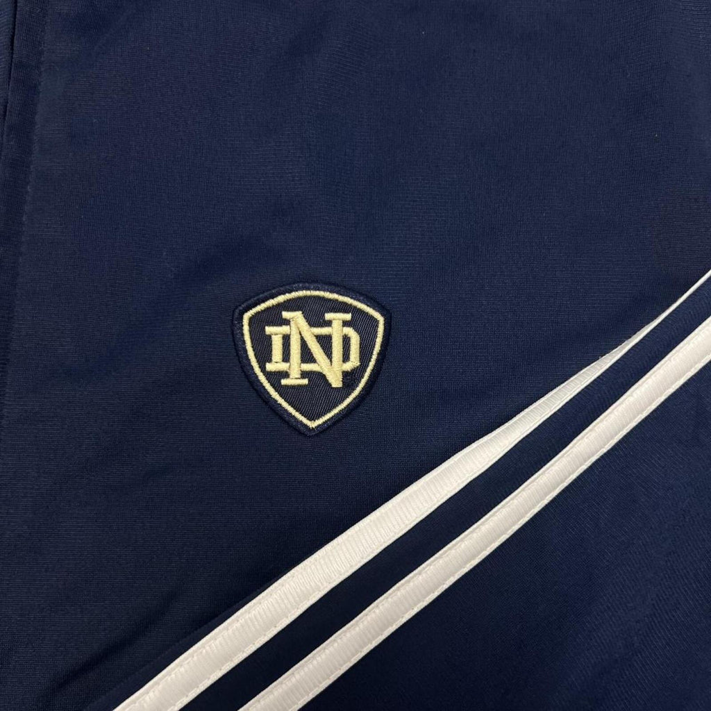 Vintage Adidas Notre Dame Fighting Irish ND Track Jacket Navy Men's Y2K Large