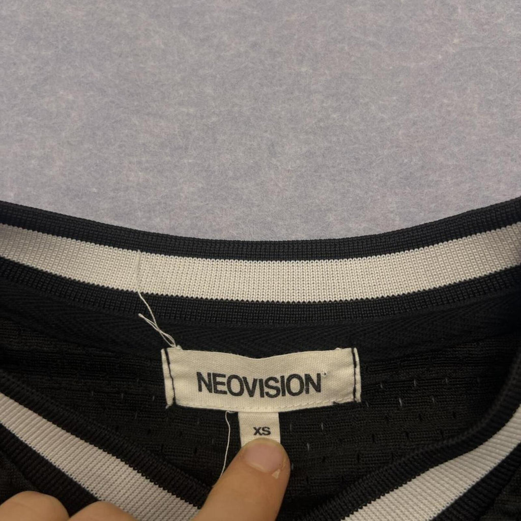 Neovision Streetwear Y2K Mesh Jersey "2000" Patch Tee Oversized XS Fits Medium