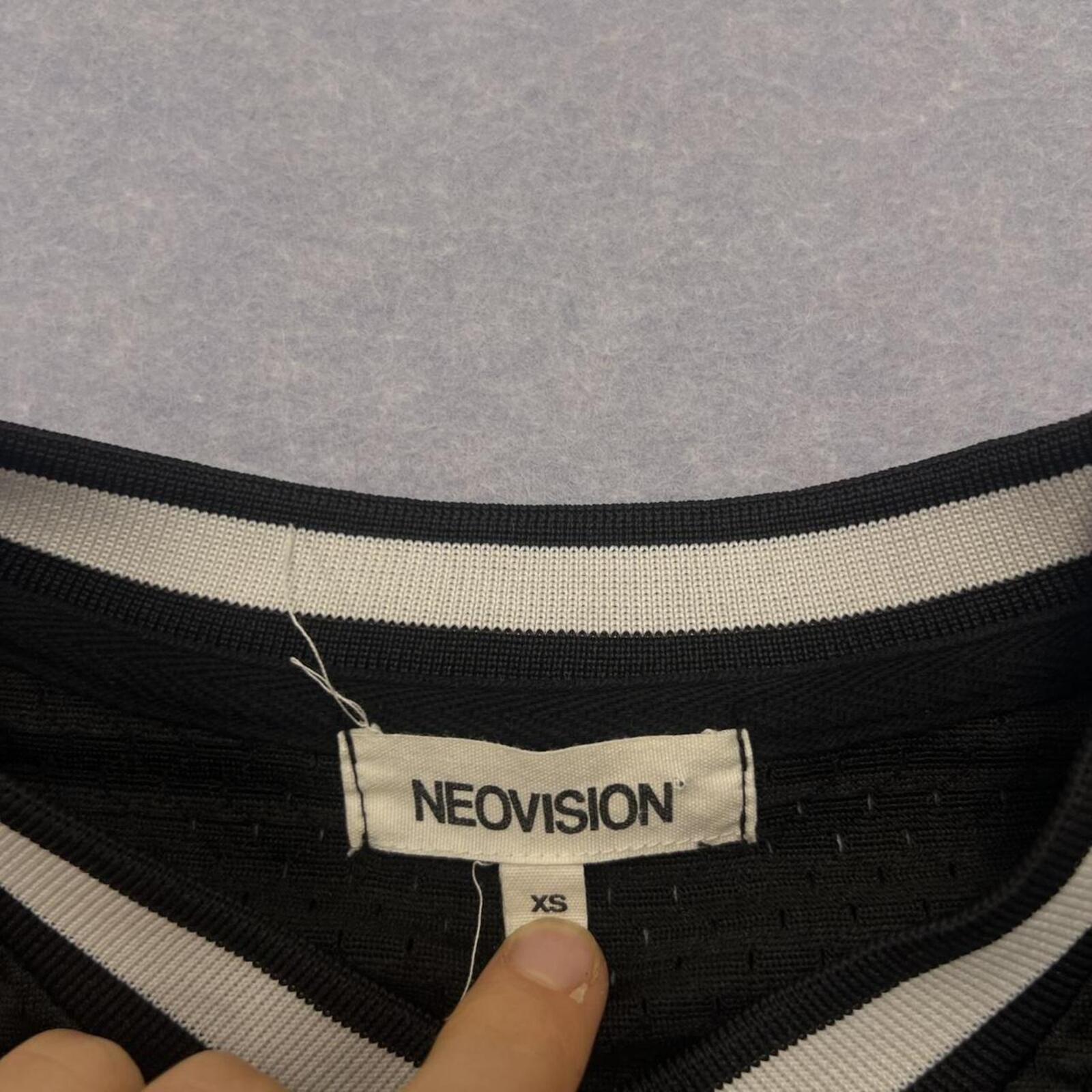 Neovision Streetwear Y2K Mesh Jersey "2000" Patch Tee Oversized XS Fits Medium