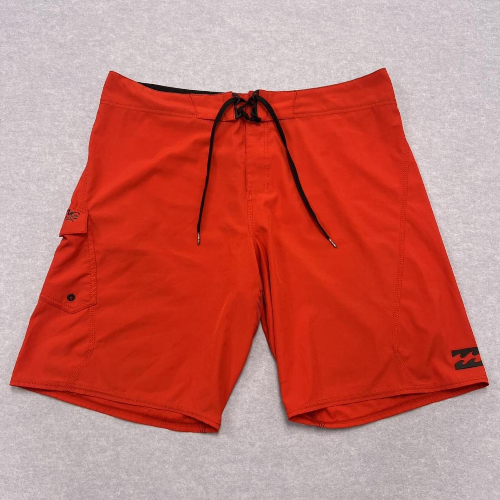 Billabong Surf Platinum X PX3 Red Board Shorts Men’s Y2K Size W38”
