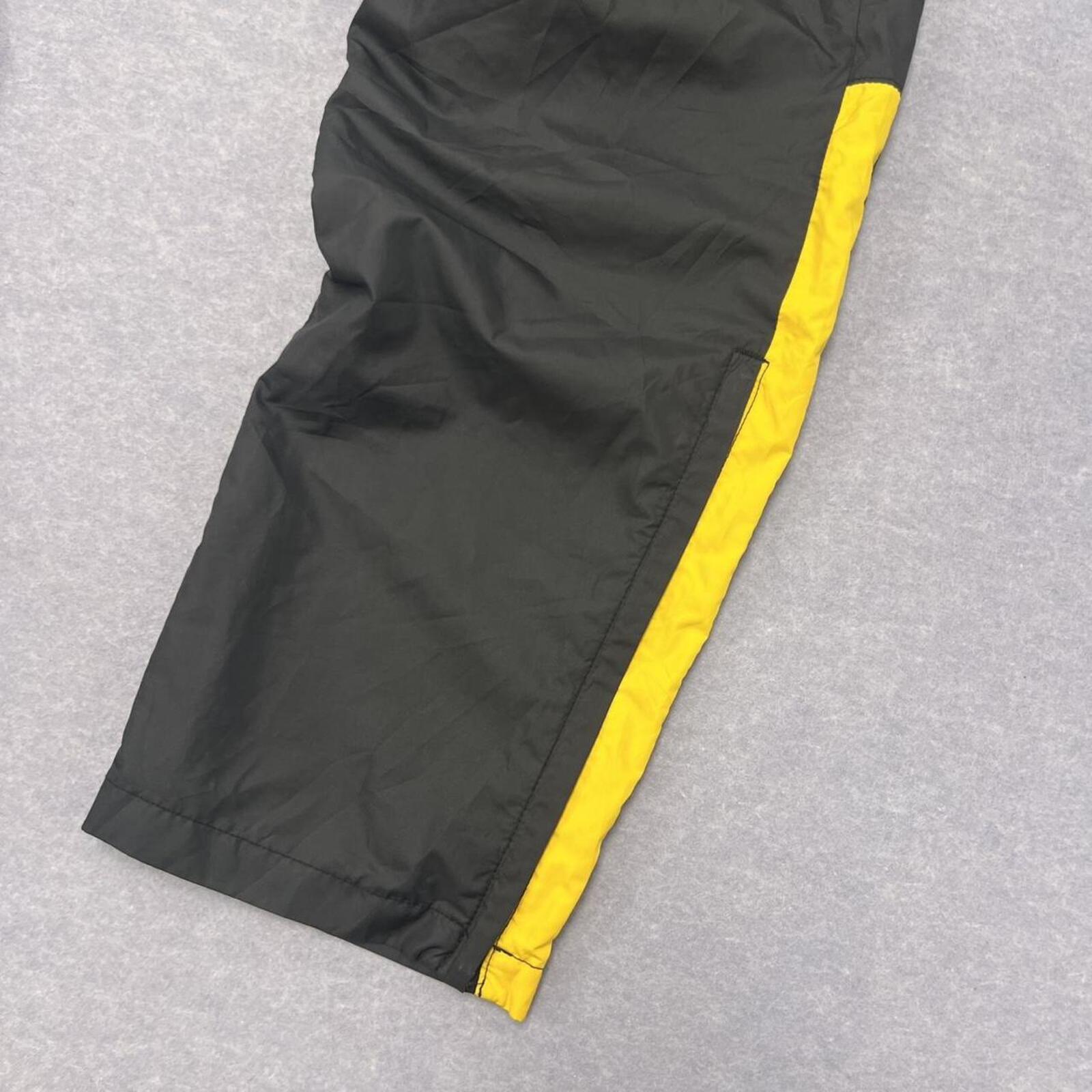 Vintage Nike Athletic Team Player Issue No.56 Black & Yellow Track Pants Men's XL