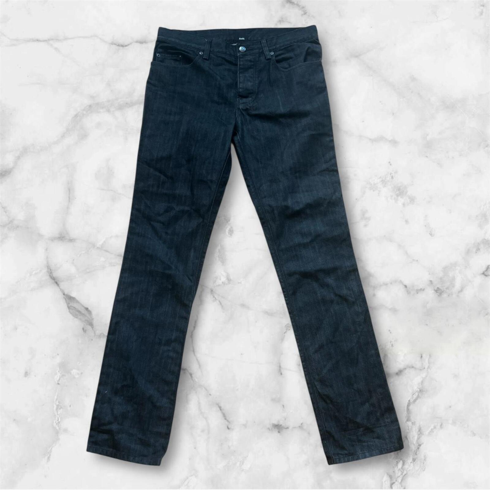 Ksubi Men’s Gee Gee Black Denim Straight Leg Jeans - Button Fly W33 X L33