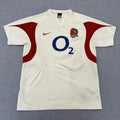 Vintage Nike England Rugby 2005/06 Dri-Fit White Home Jersey Men's Medium