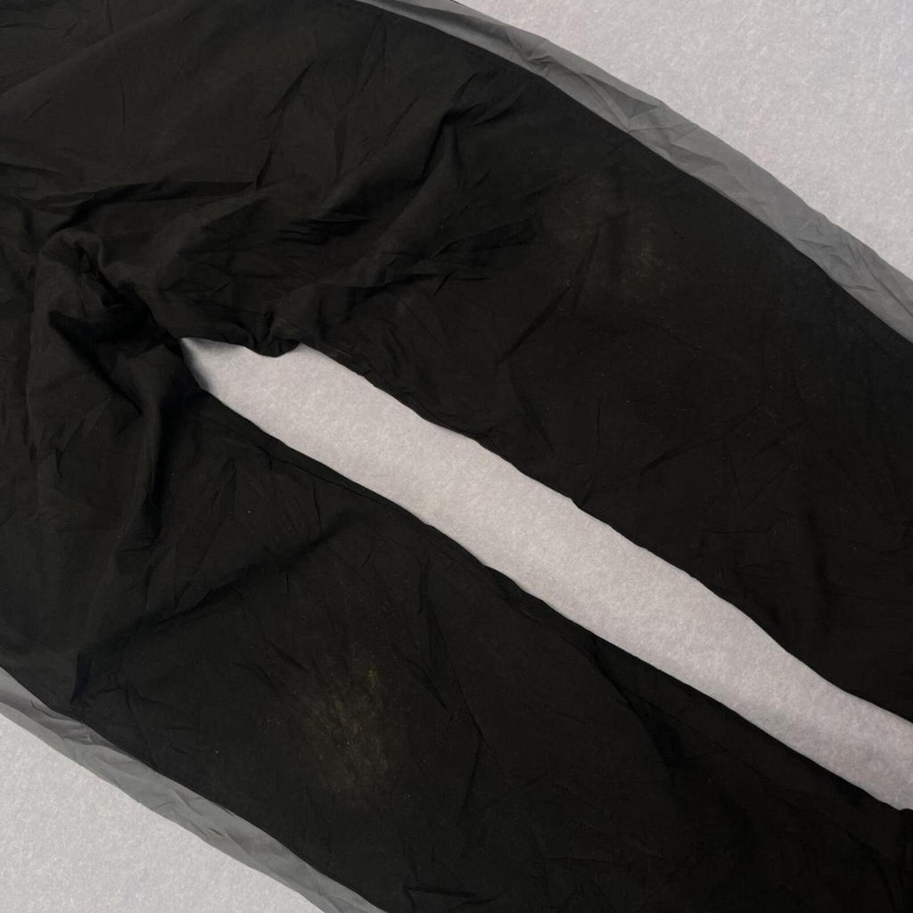 Vintage 90’s Champion Men's Black & Grey Side Stripe Baggy Track Pants Medium